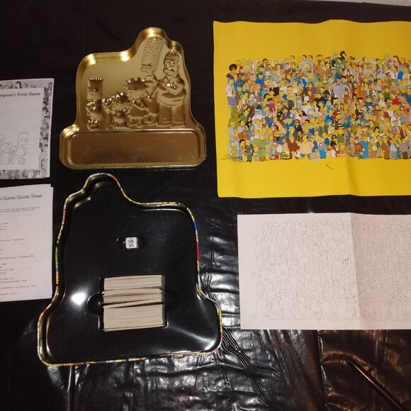 Simpsons Trivia Game with cast poster - Picture 5 of 9
